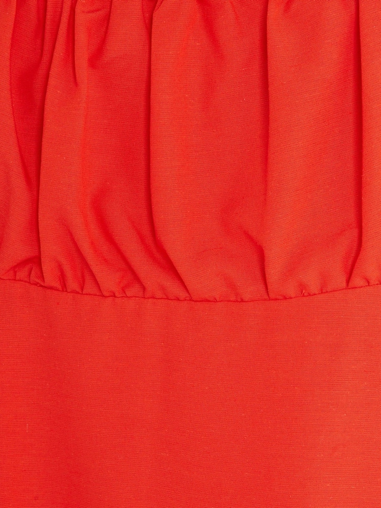 River Island – Milkmaid-Midikleid aus Leinen - Bild 6 von 6 River Island – Milkmaid-Midikleid aus Leinen - Bild 6 von 6