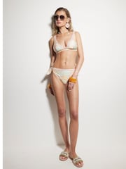 River Island Pink Paisley Tie Side Bikini Briefs - Image 3 of 6