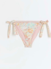 River Island Pink Paisley Tie Side Bikini Briefs - Image 5 of 6