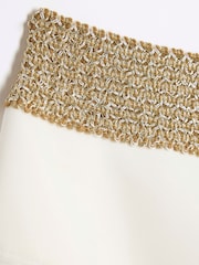 River Island Cream Elastic High Waisted Buckle Briefs - Image 5 of 5