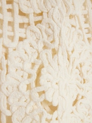 River Island Cream Crochet T-Shirt - Image 6 of 6