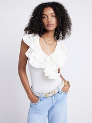 River Island Rüschen-Wickelbody - Bild 1 von 4