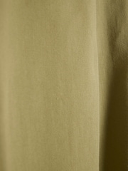 Khaki - River Island Plissierte Leinenhose mit weitem Bein - Bild 5 von 5