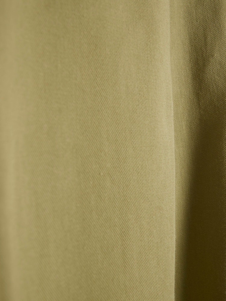 Khaki - River Island Plissierte Leinenhose mit weitem Bein - Bild 5 von 5