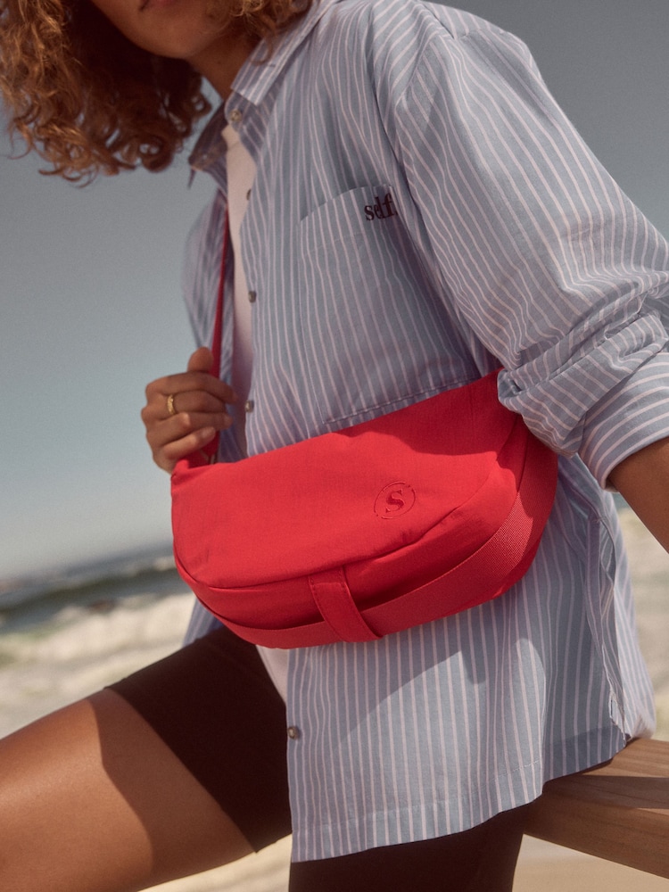 self. Red Sling Cross-Body Bag - Image 2 of 3