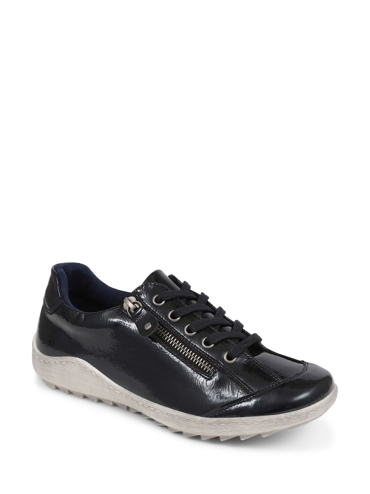 Pavers Blue Lace-Up Trainers - Image 2 of 5