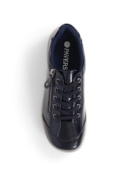 Pavers Blue Lace-Up Trainers - Image 4 of 5