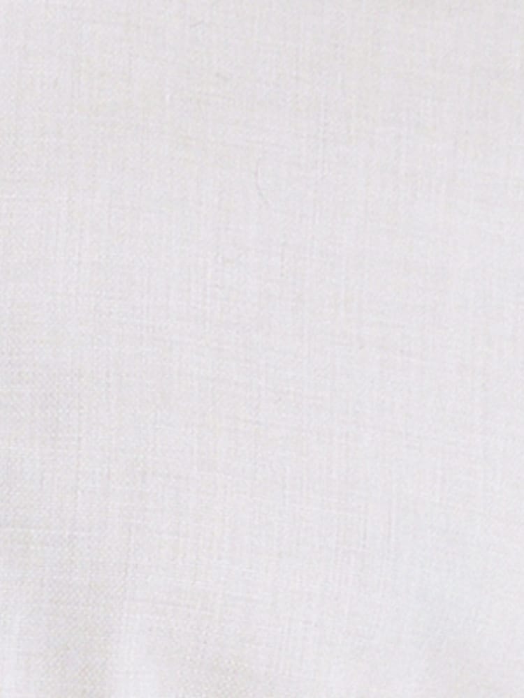 MOSS White Tailored Fit Neutral Tone Melange 100% Cotton Shirt - Image 5 of 5