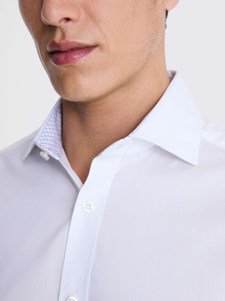 MOSS WHITE Tailored Stretch Shirt - Image 2 of 4