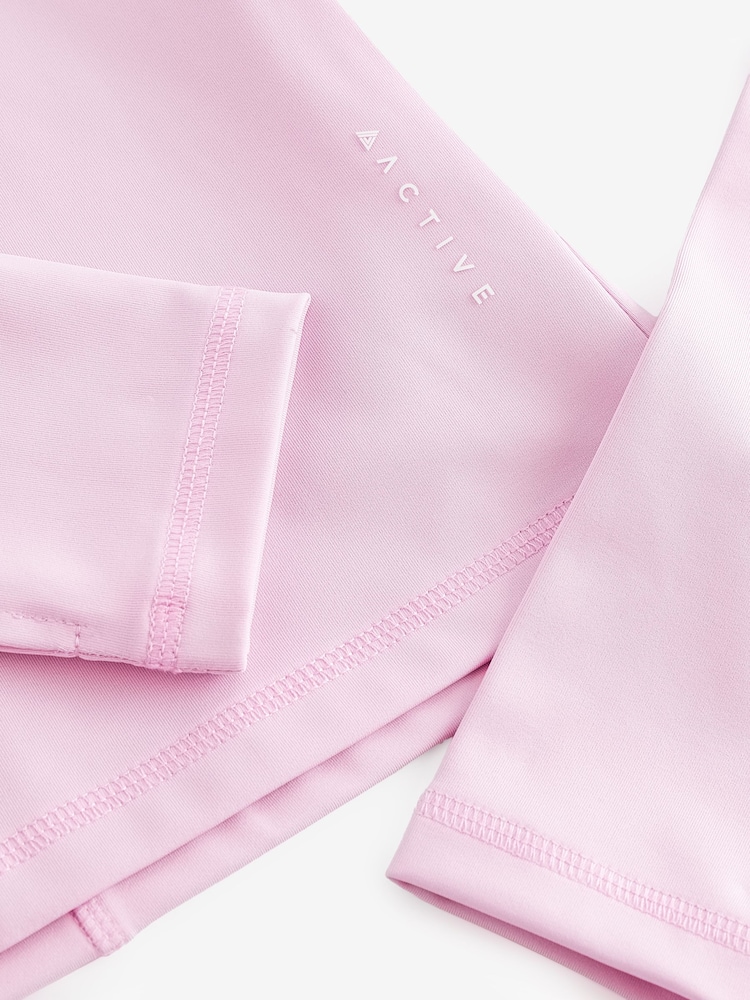 Pink Active Long Sleeve Square Neck Top - Image 7 of 8