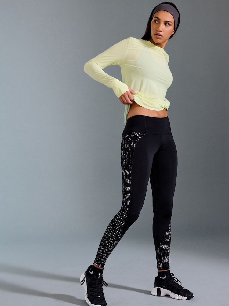 Diseño reflectante en negro - Running Leggings with Pocket - Imagen 2 de 6 Diseño reflectante en negro - Running Leggings with Pocket - Imagen 2 de 6