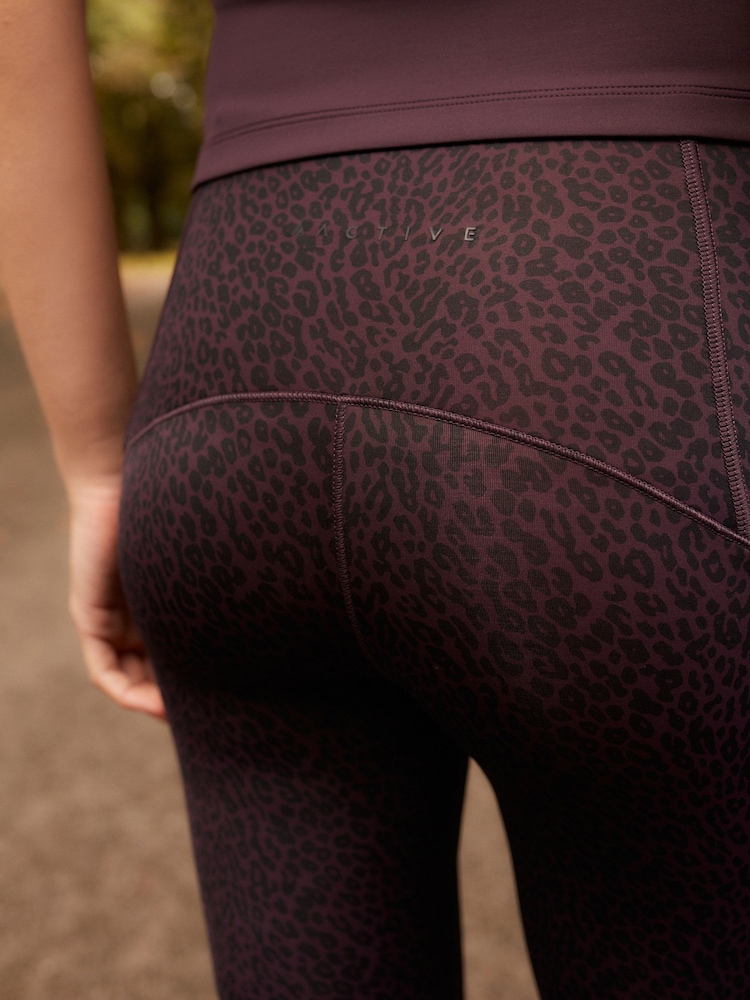 Motif animal violet - Ultimate Sports Leggings - Image 5 of 8