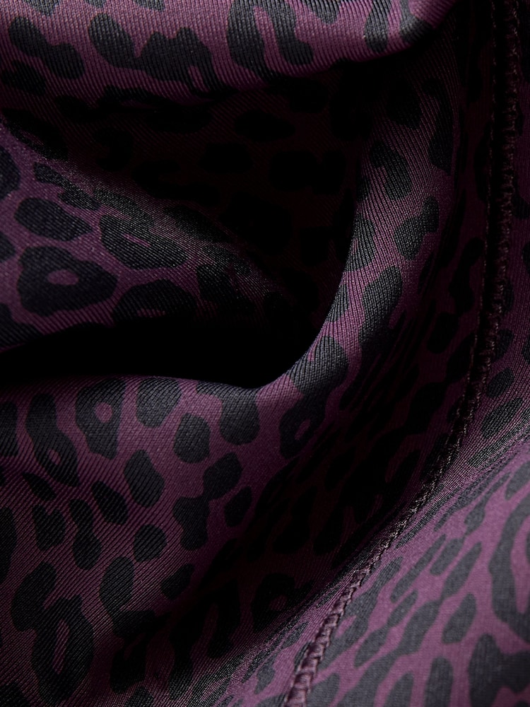 Purple Animal Print Ultimate Sports Leggings - Image 8 of 8