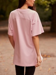 Pink Oversized 100% Cotton T-Shirt - Image 3 of 8
