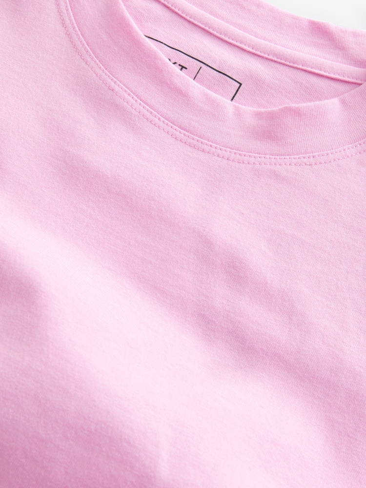 Pink Oversized 100% Cotton T-Shirt - Image 7 of 8