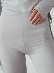 Grey Active Wrap Waist Flared Leggings - Image 5 of 8