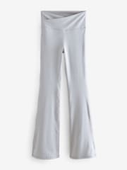 Grey Active Wrap Waist Flared Leggings - Image 6 of 8