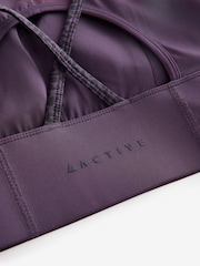 Purple Active Ultimate Cross Back Bra - Image 2 of 3