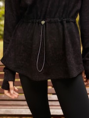 Aubergine Purple Active Cowl Neck Sweat Top - Image 5 of 8