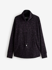 Aubergine Purple Active Cowl Neck Sweat Top - Image 6 of 8