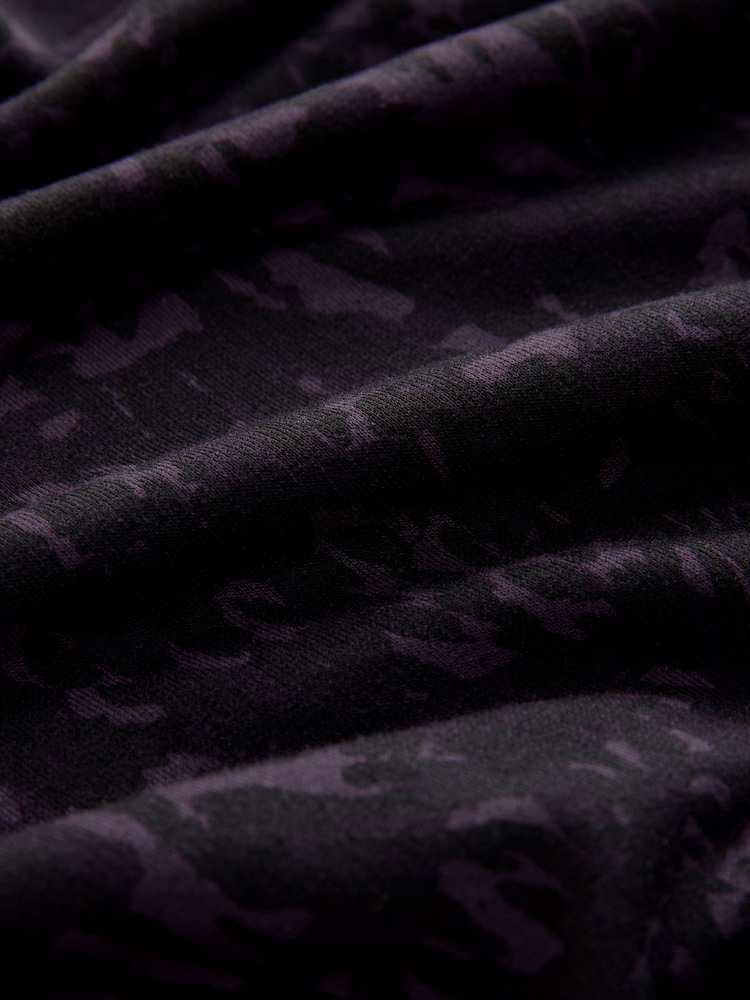 Aubergine Purple Active Cowl Neck Sweat Top - Image 7 of 8