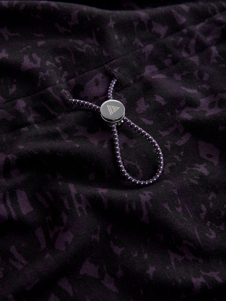 Aubergine Purple Active Cowl Neck Sweat Top - Image 8 of 8