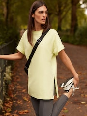 Lime Green Oversized 100% Cotton T-Shirt - Image 2 of 9