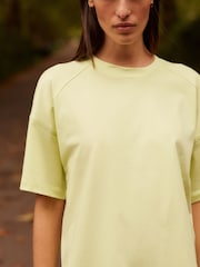 Lime Green Oversized 100% Cotton T-Shirt - Image 5 of 9