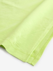 Lime Green Oversized 100% Cotton T-Shirt - Image 8 of 9