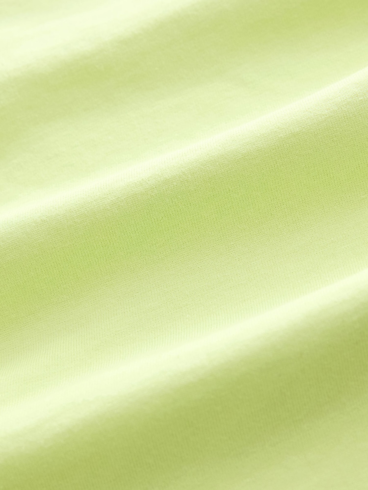 Lime Green Oversized 100% Cotton T-Shirt - Image 9 of 9
