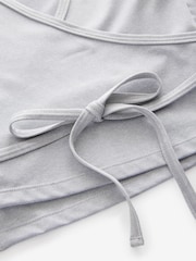 Grey Yoga Wrap Top - Image 8 of 9
