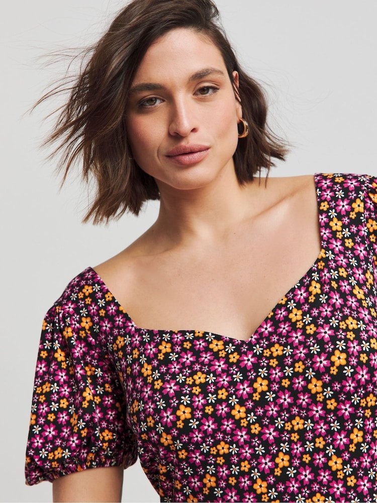 Simply Be Pink Supersoft Animal Print Maxi Dress - Image 4 of 4 Simply Be Pink Supersoft Animal Print Maxi Dress - Image 4 of 4