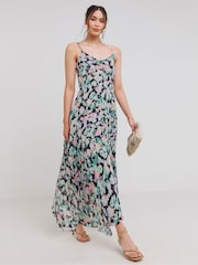 Simply Be Floral Print Pleated Maxi Dress - Bild 1 von 4