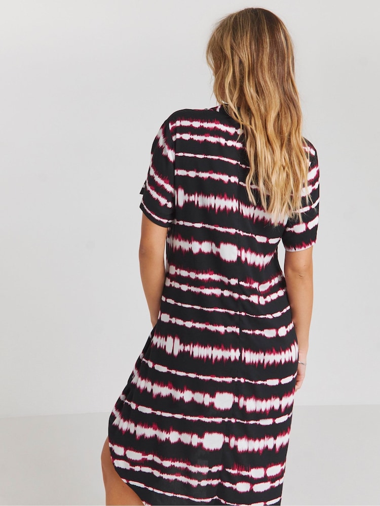 Simply Be Black Boxy Shirt Dress With Pockets - Image 2 of 4
