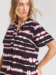 Simply Be Black Boxy Shirt Dress With Pockets - Image 3 of 4
