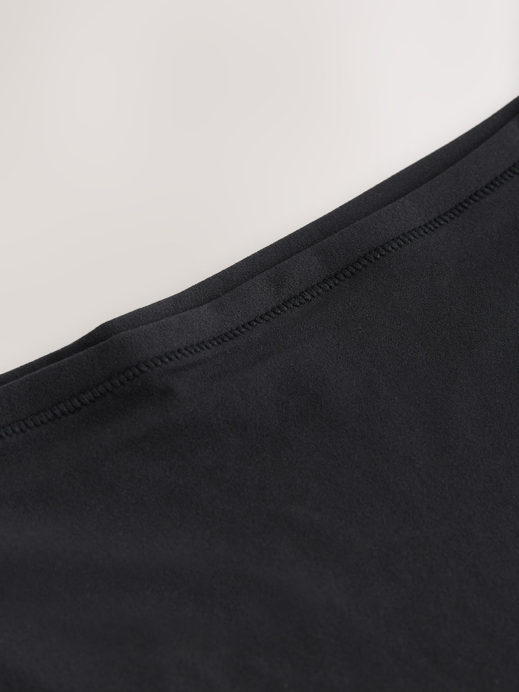 self. Black High Waisted Thong Knickers - Image 4 of 4