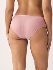 Grey/Navy Hipster Cotton Rib Knickers 3 Pack - Image 3 of 10