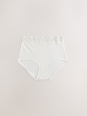 Blue Ditsy Full Brief Lace Knickers 4 Pack - Image 5 of 7