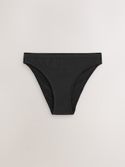 Black High Leg Seamless Rib Knickers 3 Pack - Image 7 of 8