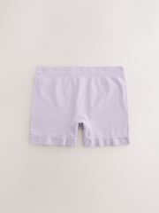 Navy/Lilac/Cream Short Seamless Rib Knickers 3 Pack - Image 7 of 9