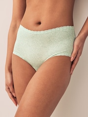 Pink / White / Green Print Midi Knickers 3 Pack - Image 2 of 10