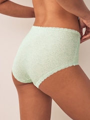 Pink / White / Green Print Midi Knickers 3 Pack - Image 3 of 10