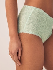Pink / White / Green Print Midi Knickers 3 Pack - Image 4 of 10