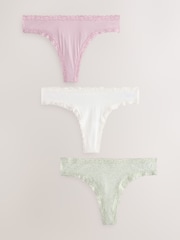Roze/wit/groen print - Set van 3 slipjes - Image 5 of 10