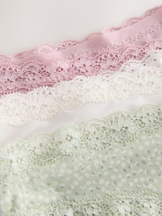 Roze/wit/groen print - Set van 3 slipjes - Image 9 of 10