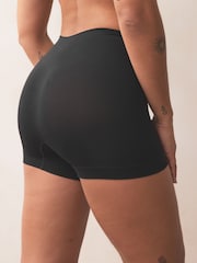 Black Short Seamless Rib Knickers 3 Pack - Image 3 of 9