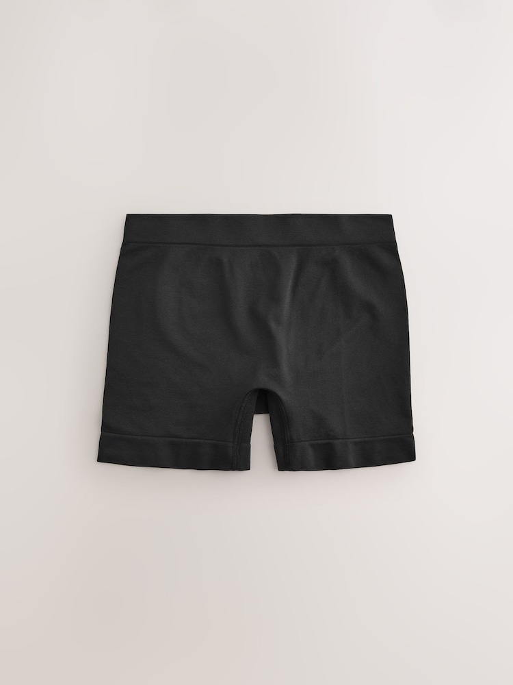 Black Short Seamless Rib Knickers 3 Pack - Image 7 of 9