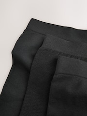 Black Short Seamless Rib Knickers 3 Pack - Image 9 of 9