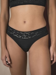 Noir - Ultimate Comfort Lace Trim Knickers - Image 1 de 9