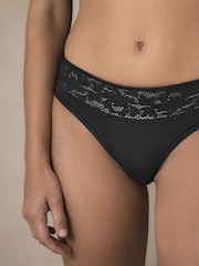 Noir - Ultimate Comfort Lace Trim Knickers - Image 6 de 9